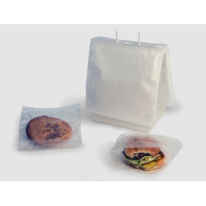 PE Printed Clear Saddle Food Bag