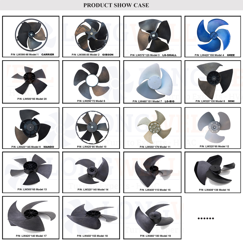 Good quality with cross flow fan aluminum impeller for air conditioner