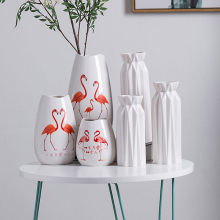 Ceramic Flower Vases with Prints