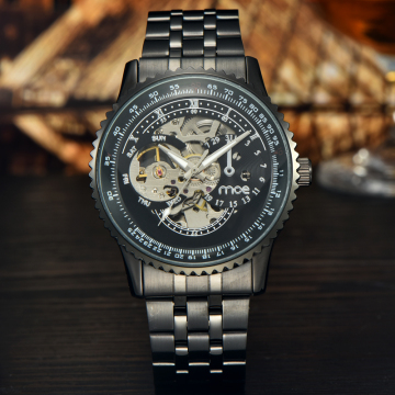 oem all stainless steel water proof automatic watch