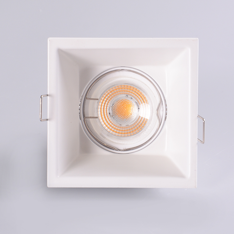 Indoor ceiling adjustable led square anti-glare aluminum downlight