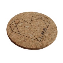 Custom Marble Coaster with Cork Backing