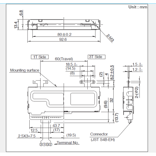 RS60K Series Slide Potentiometer