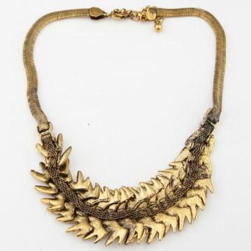 Fish like choker necklace newest design gold necklace