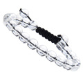 Natural Healing Power Gemstone Gioielli Bracciali in cristallo Fili Perline Unisex Macrame regolabile 8mm