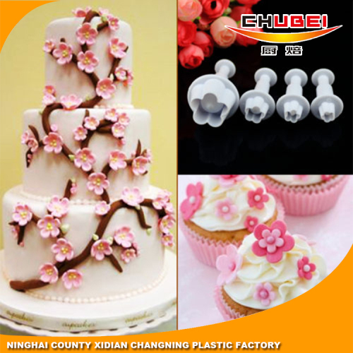 4pcs Cake Decration Tool Set By Catalina Fondant Cake Cutter Mold Sugarcraft Icing Decorating Flower Modelling Tools