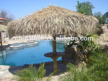 palm leaf thatch umbrella