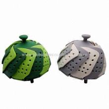 Collapsible Plastic Food Steamer, Various Colors are Available