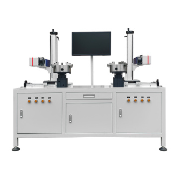 Dual Flanges Vavles MOPA Fiber Lasers Marking Machine