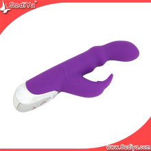 Dildo de vidro erótico de vibração do Multi-Velocidade do produto do sexo para a fêmea (DYAST303)