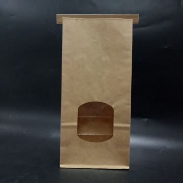 Flat Bottom Pouch Bread Bag With Tin Tie