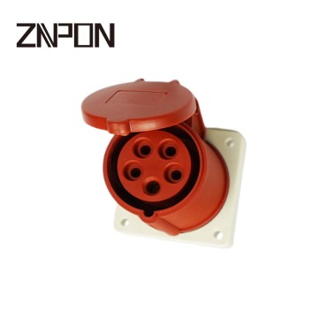 Panel Mounted 3P+N+E Industrial Socket