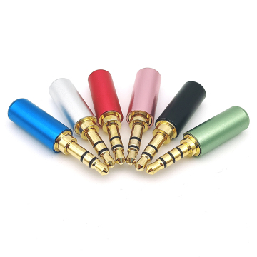 3/4 Pole Soldering Male Stereo Audio Plug Connectors