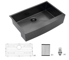 undermount farmhouse kitchen sink steel