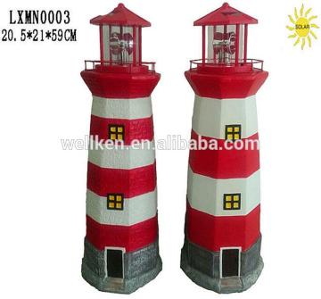 resin lighthouse solar lights