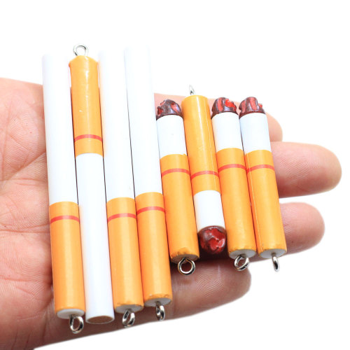 Creative Resin Cigarette End Earring Charms κρεμαστό κόσμημα για DIY κοσμήματα μόδας σκουλαρίκια ευρήματα κολιέ αξεσουάρ αξεσουάρ