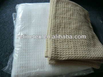 Waffle weave hotel cotton blanket