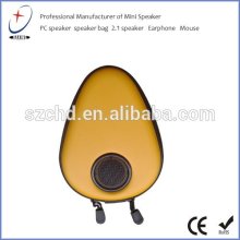 Water drop design audio mobile phone speaker bag