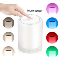 Ebay Amazon hot sale Wireless Rechargeable colorful bluetooth speaker led touch lamp