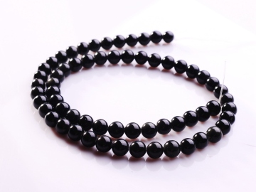 4MM Black Obsidian Semi precious stone Beads