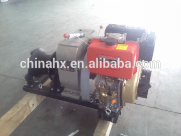 8 Tons Diesel Engine Powered Winch JJC-8/diesel winch/diesel power winch/diesel engine winch
