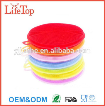 Antibacterial Silicone Dish-washing Press Pan Brush