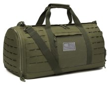 Tactical Duffle Bag for Men - Gym & Fitness Travel Weekender with Shoe Compartment