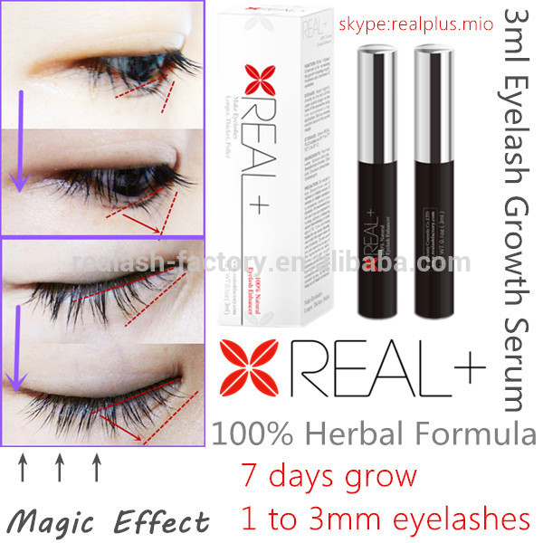 7 days grow 3mm eyelashes with REAL PLUS eyelash extension serum