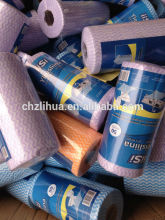 50%woodpulp&50%polyester cleaning wipe roll