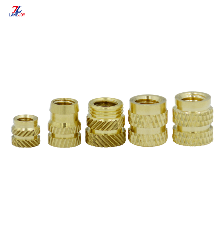 Customized Threaded Knurled Brass Insert Nut For Plastic