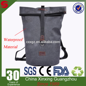 Functional Waterproof genuine leather messenger bag river bag backpack