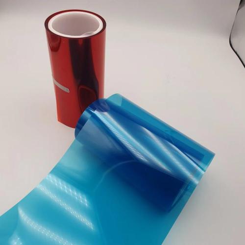 Transparent color thermoformed BOPET film