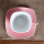 3OZ tasse rose et soucoupe