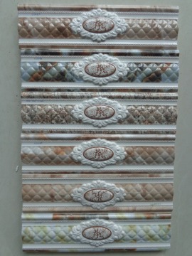 factory supplier best price embossed relief tile border Algeria for wall