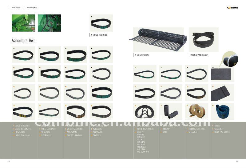 flat drive belt for farm machinery