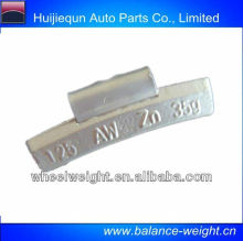 EU style Zn clip on wheel weight