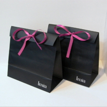 Pink paper bag kraft paper bag with clear window
