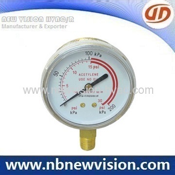 Brass Connection Pressure Gauge 