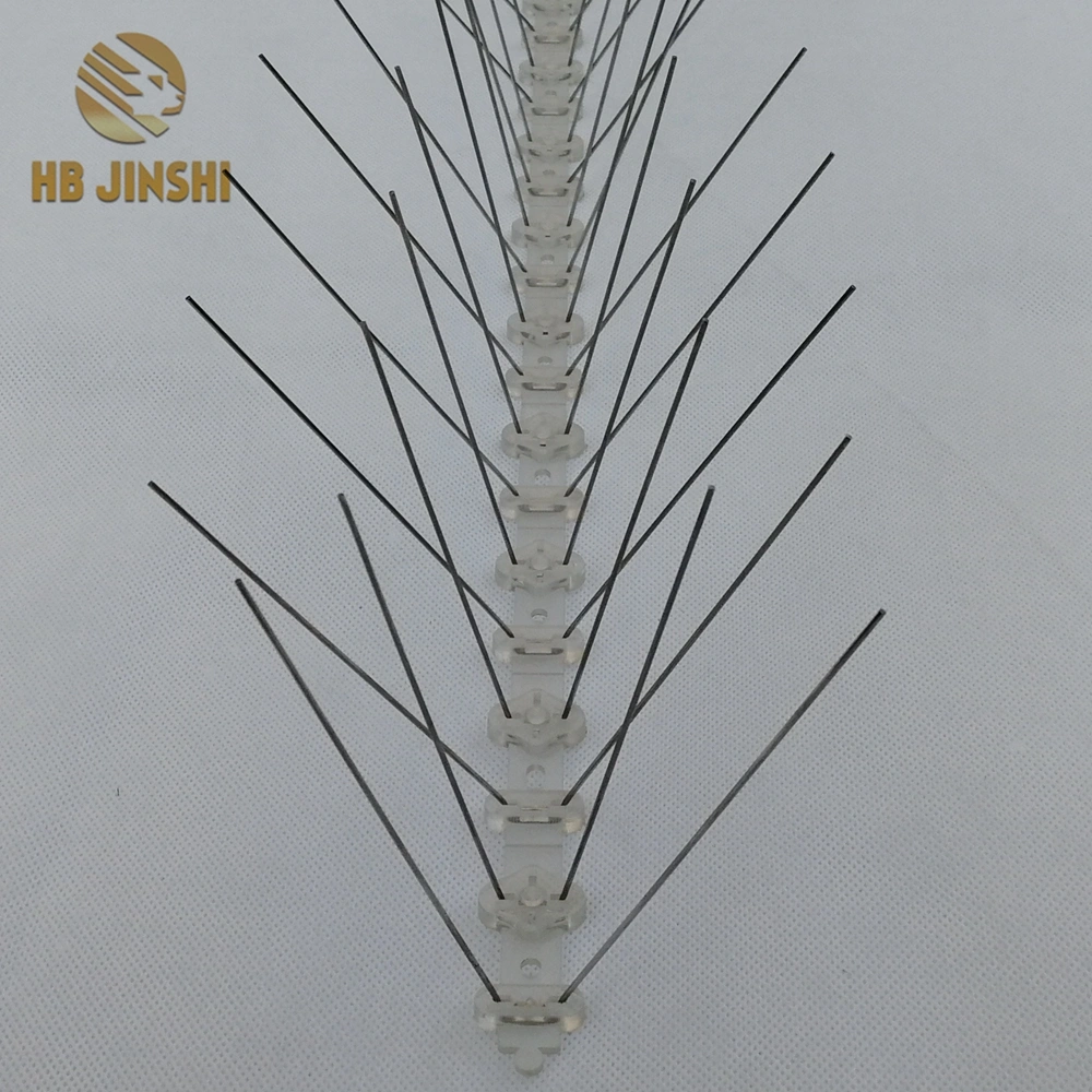 Natural Plastic Bird Spikes Bird Pest Control with Stainless Spike