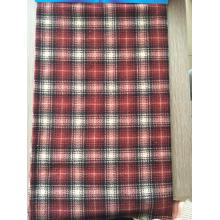 Multisquares polar fleece fabric material with anti pilling