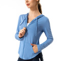 Summer Ladies Long Sleeve Sun Protection Jackets Workout