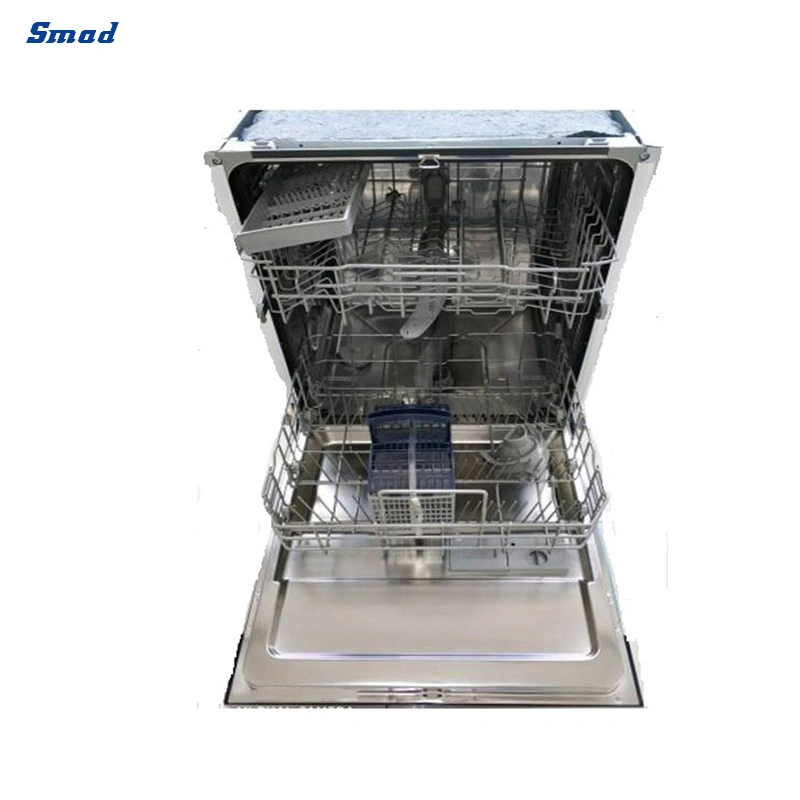 Smad 12 Places Setting Kitchen Appliance Fully Built-in Dishwasher Home Use