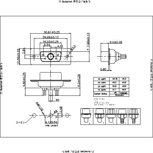 PDP5W1-FXXXX POWER D-SUB 5W1 DIP STRAIGHT-FEMALE TYPE 