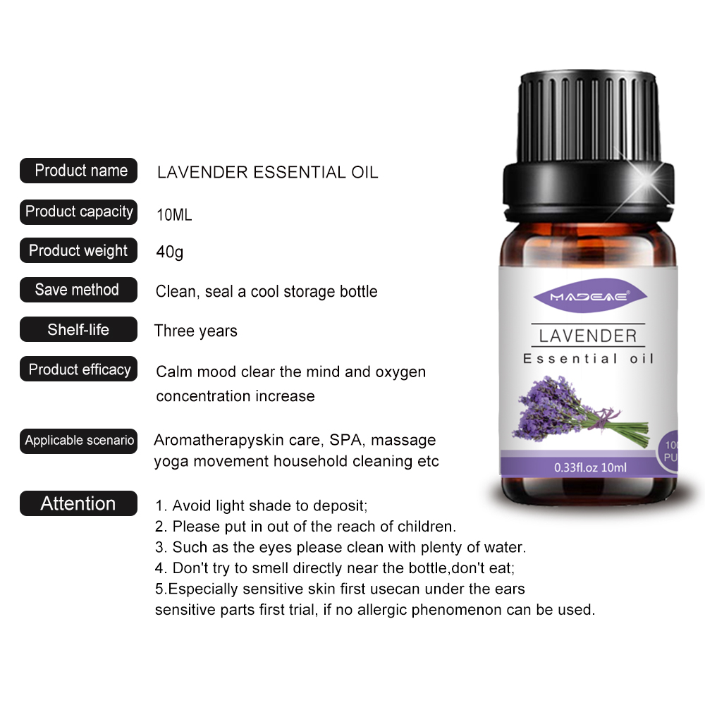 100%pure natural French lavender essential oil skin massage