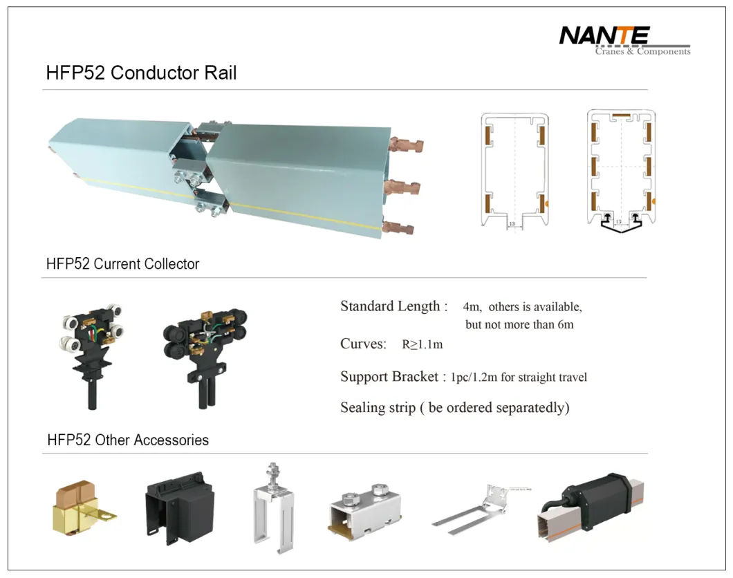 Multipolar Insulation Enclosed Crane Conductor Bar