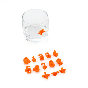 Custom Silicone Suction Wine Glass Cup Markers