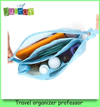 MP zippered mesh cosmetic bag for travel