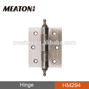 Steel brass plated spring loaded door hinges