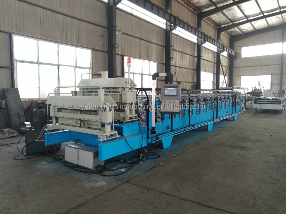 double layer metal tile roll forming machine