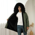 Mens Parka Jacket Fur Hood Factory Wholesale Custom